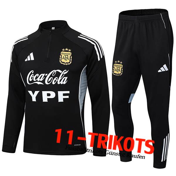 Argentinien Trainingsanzug Schwarz/Grau 2025/2026