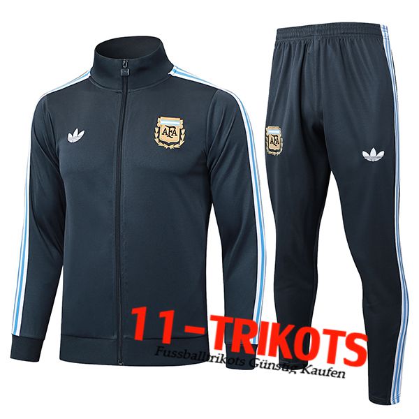 Argentinien Trainingsanzug jacke Dunkelgrau 2025/2026