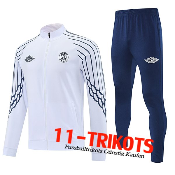PSG Trainingsanzug jacke Weiß/Blau 2025/2026