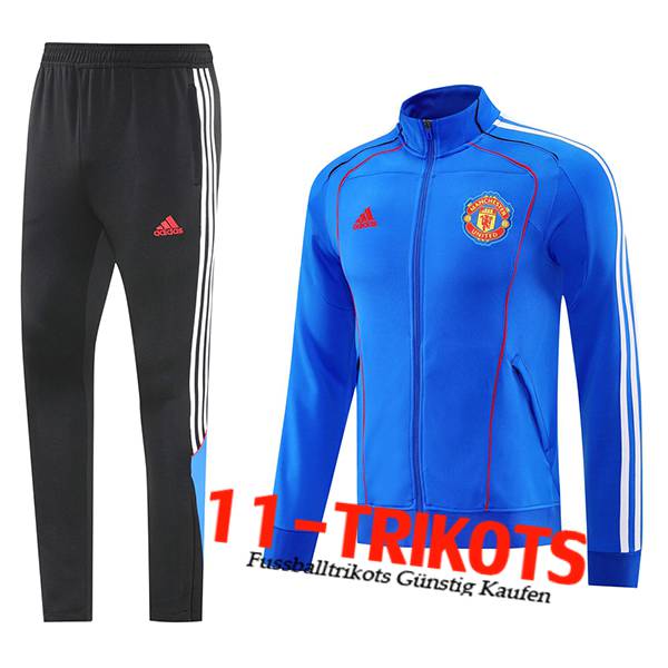 Manchester United Trainingsanzug jacke Blau/Weiß/Rot 2025/2026