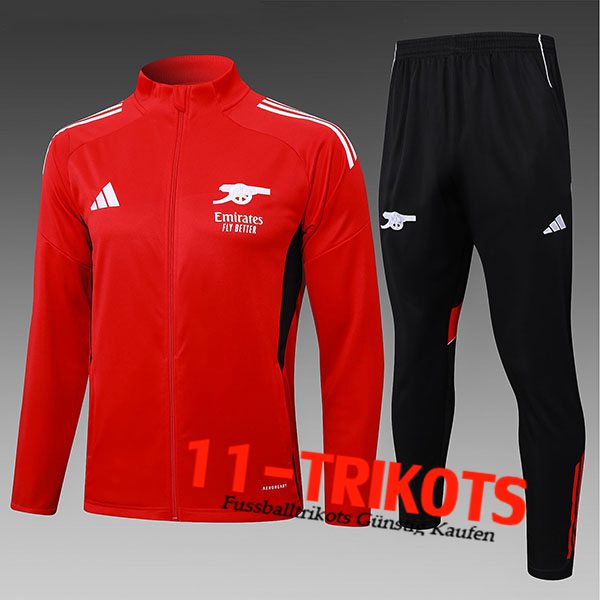Arsenal Trainingsanzug Trainingsjacke Kinder Rot 2025/2026
