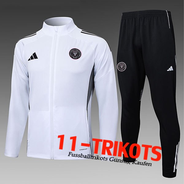 Inter Miami CF Trainingsanzug jacke Kinder Weiß/Schwarz 2025/2026