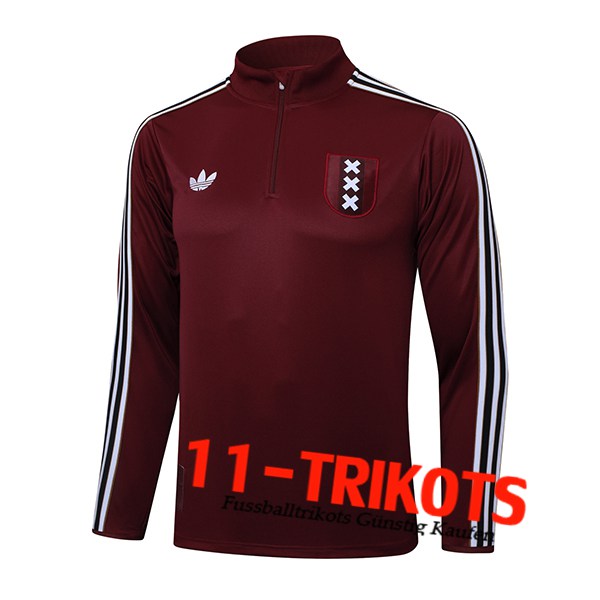 Ajax Training Sweatshirt Rot/Weiß/Schwarz 2025/2026