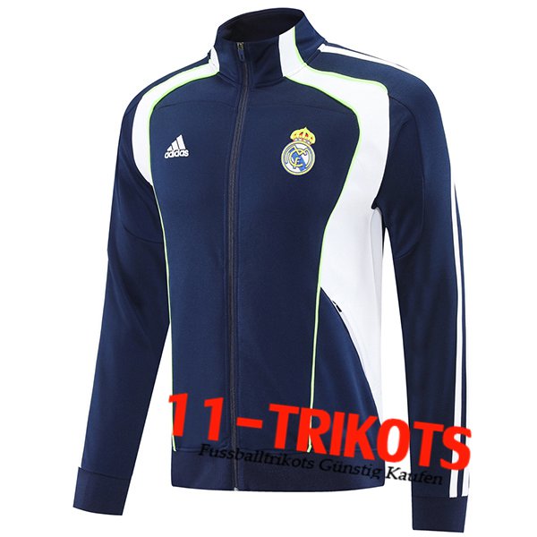 Real Madrid Trainingsjacke Blau/Weiß/Grün 2025/2026