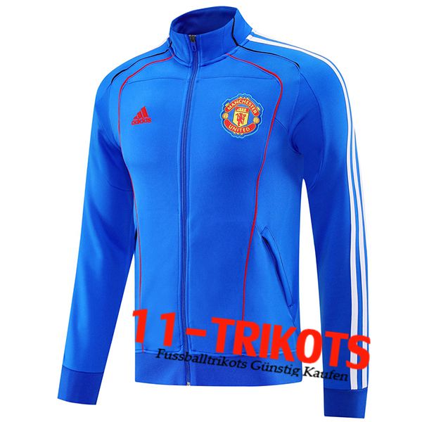 Manchester United Trainingsjacke Blau/Weiß/Rot 2025/2026