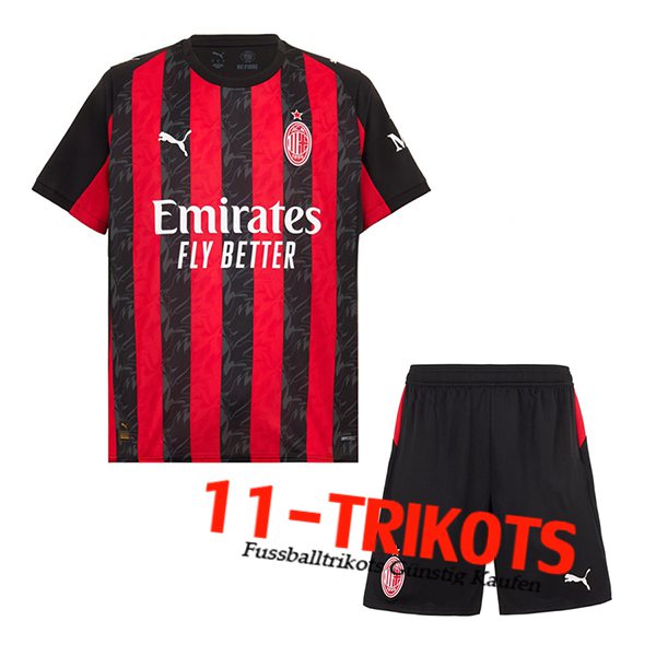 Neues AC Milan Kinder Heimtrikot 2025/2026