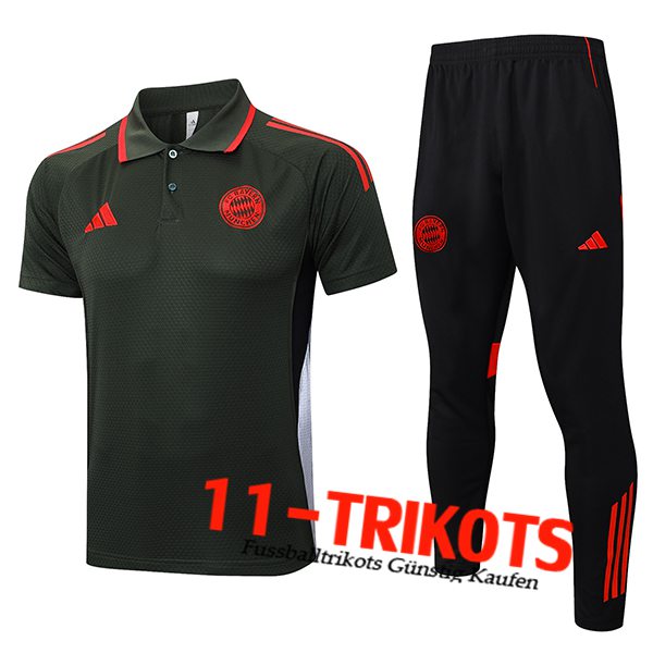 Bayern Munchen Poloshirt Grün/Rot 2025/2026