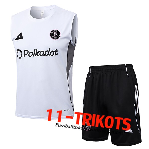 Inter Miami CF Trainings-Tanktops Weiß/Schwarz 2025/2026