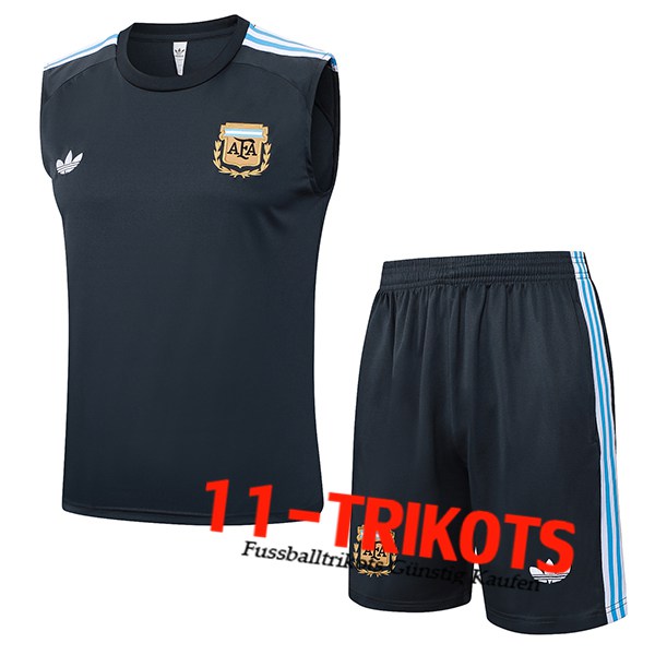 Argentinienien Trainings-Tanktops Dunkelgrau 2025/2026