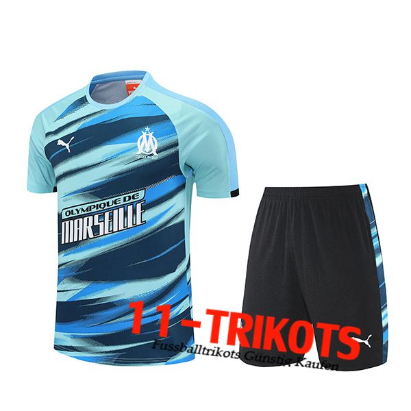 Marseille Ensemble Trainingstrikot Grün/Blau 2025/2026