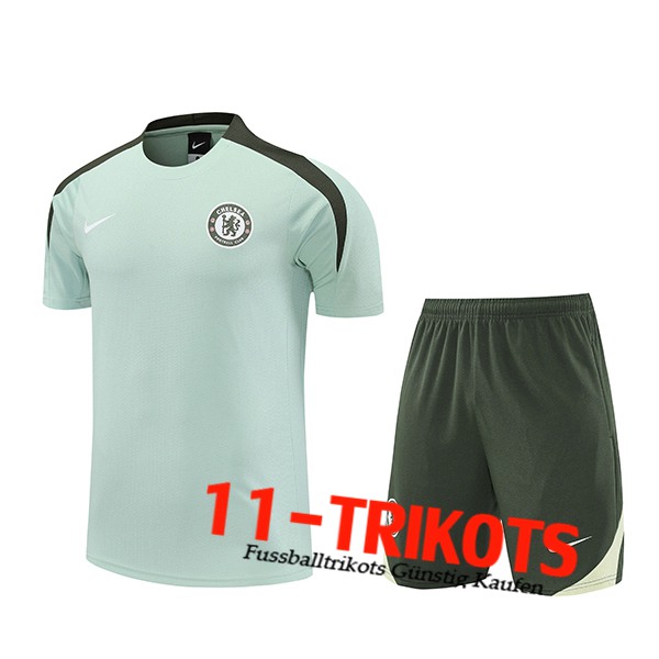FC Chelsea Ensemble Trainingstrikot Grün 2025/2026 -02