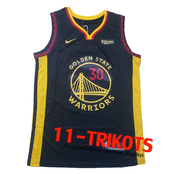 Golden State Warriors Trikot (CURRY #30) 2025/26 Schwarz/Gelb -02