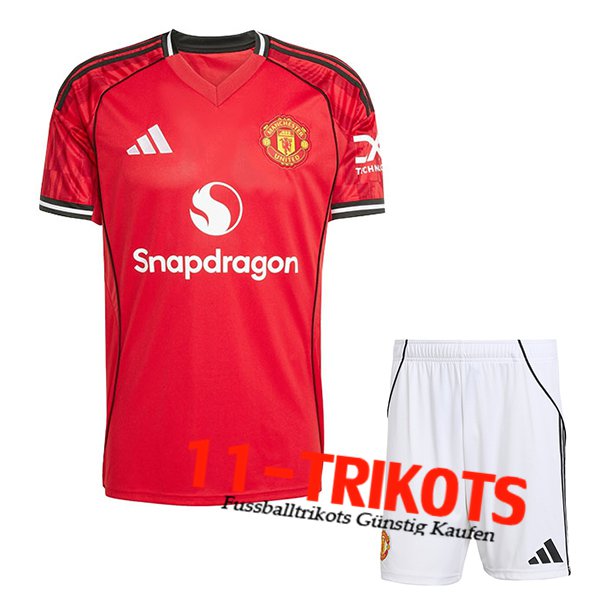 Manchester United Heimtrikot + Shorts 2025/2026