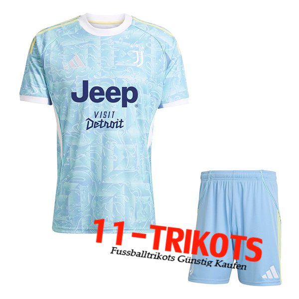 Juventus Auswärtstrikot + Shorts 2025/2026