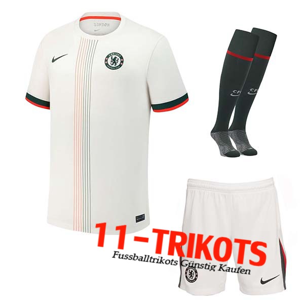 Chelsea Auswärtstrikot (Shorts + Socken) 2025/2026