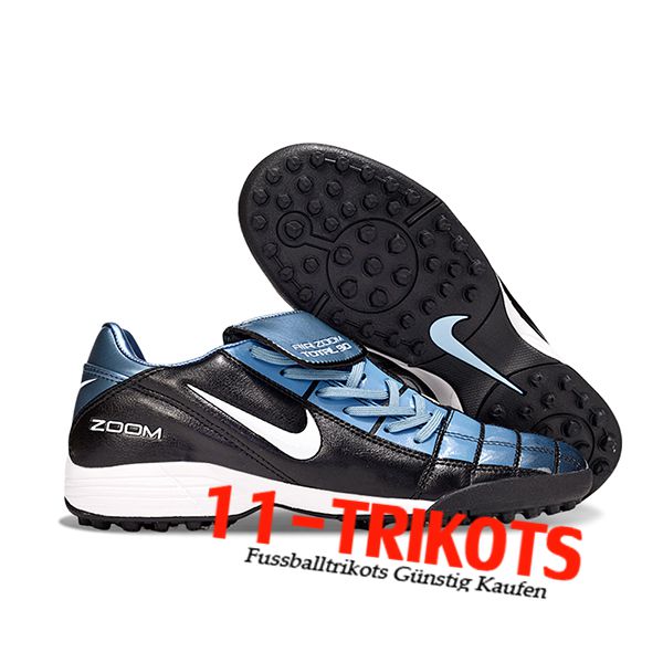 Nike Fussballschuhe T90 TF Schwarz/Blau/Weiß