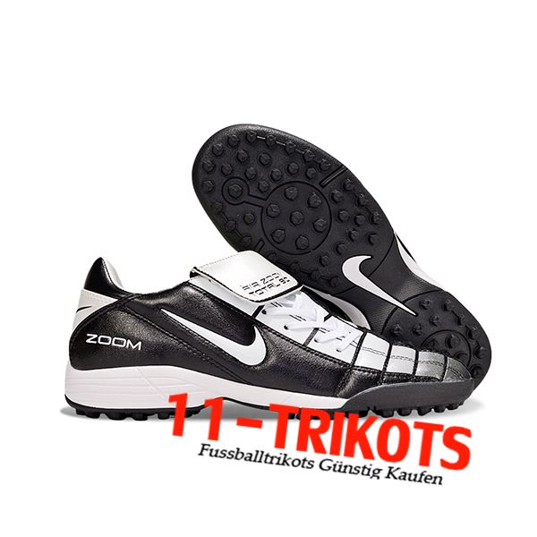 Nike Fussballschuhe T90 TF Schwarz/Weiß -05