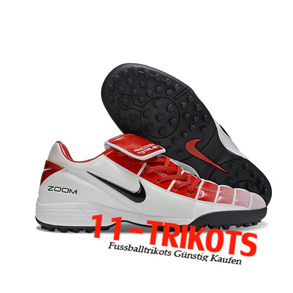 Nike Fussballschuhe T90 TF Weiß/Rot/Schwarz -02