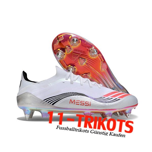 Adidas Fussballschuhe F50 Elite SG Weiß/Schwarz/Orange