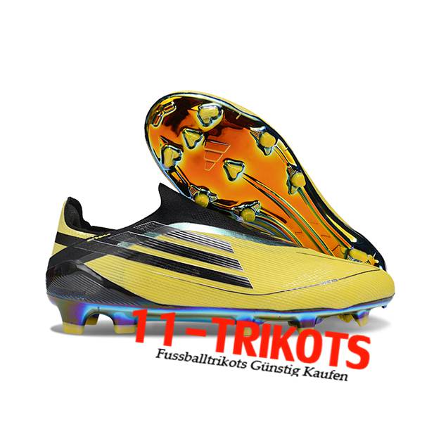 Adidas Fussballschuhe F50 Elite Laceless FG Gelb/Schwarz