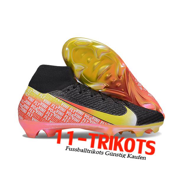 Nike Fussballschuhe Air Zoom Mercurial Superfly IIX Elite FG Schwarz/Orange -02