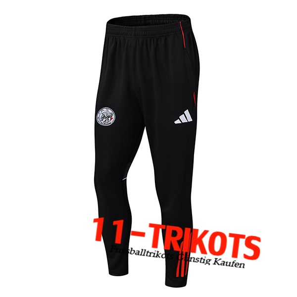 Ajax Trainingshose Schwarz/Rot 2025/2026