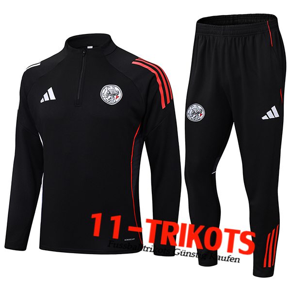Ajax Trainingsanzug Schwarz/Rot 2025/2026