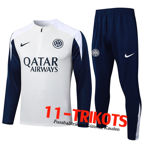 Inter Milan Trainingsanzug Beige/Weiß/Blau 2025/2026