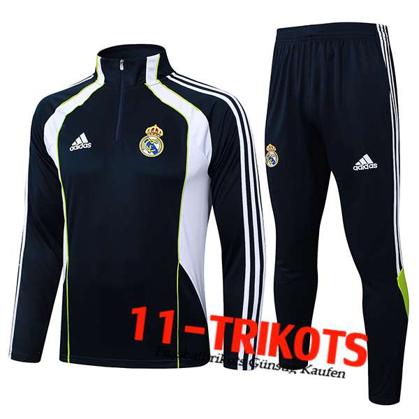 Real Madrid Trainingsanzug Blau/Weiß/Grün 2025/2026 -02