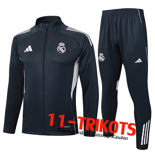 Real Madrid Trainingsanzug Veste Dunkelgrau 2025/2026