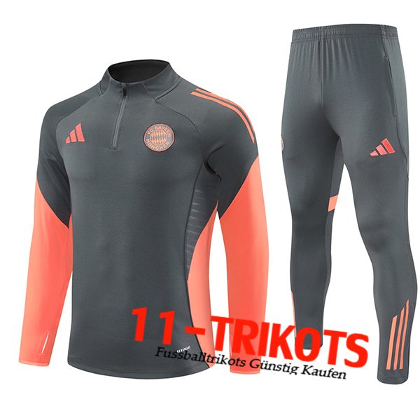 Bayern Munchen Trainingsanzug Grau/Orange 2025/2026