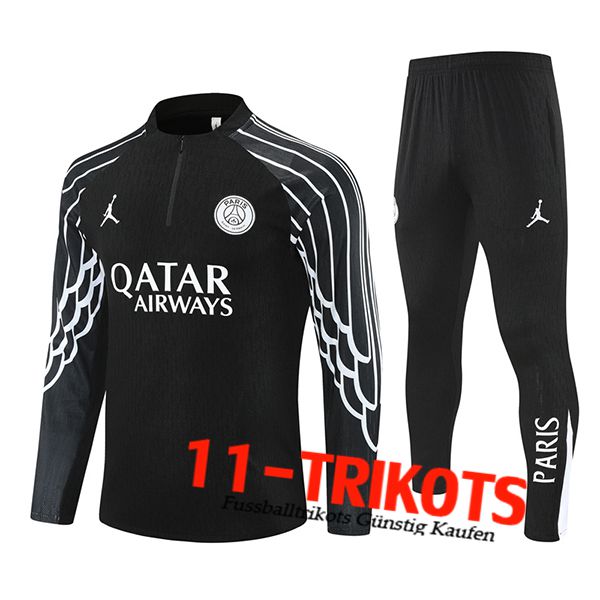 PSG Trainingsanzug Schwarz/Weiß 2025/2026