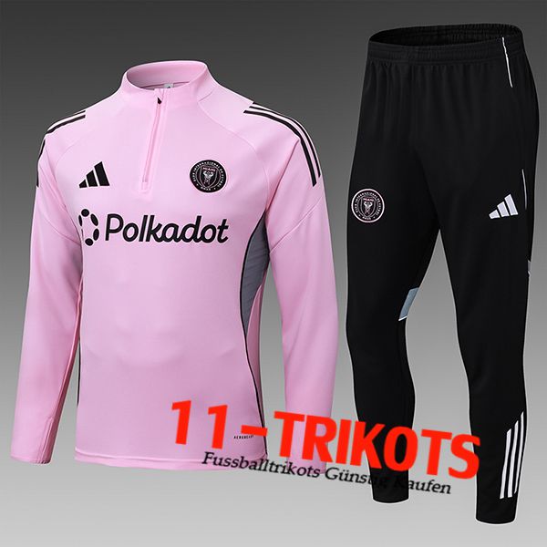 Inter Miami CF Trainingsanzug Kinder Rosa/Schwarz 2025/2026