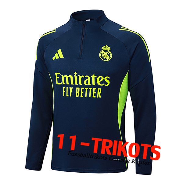 Real Madrid Training Sweatshirt Blau/Grün 2025/2026 -02