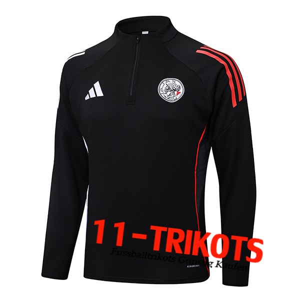 Ajax Training Sweatshirt Schwarz/Rot 2025/2026