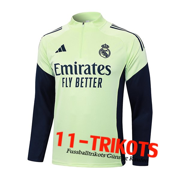 Real Madrid Training Sweatshirt Grün/Blau 2025/2026