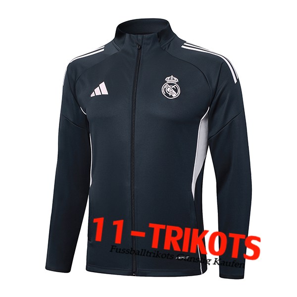 Real Madrid Trainingsjacke Dunkelgrau 2025/2026