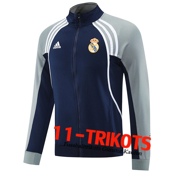 Real Madrid Trainingsjacke Blau/Grau/Weiß 2025/2026