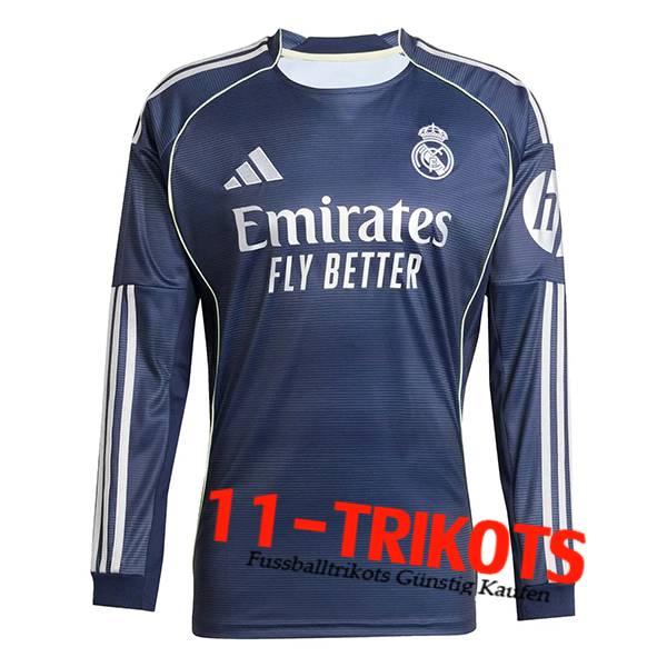 Neues Real Madrid Langarms Auswärtstrikot 2025/2026