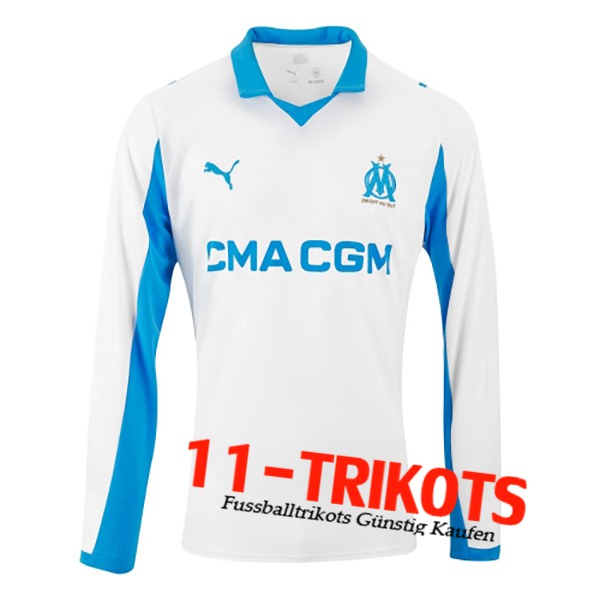 Neues Marseille OM Langarms Heimtrikot 2025/2026