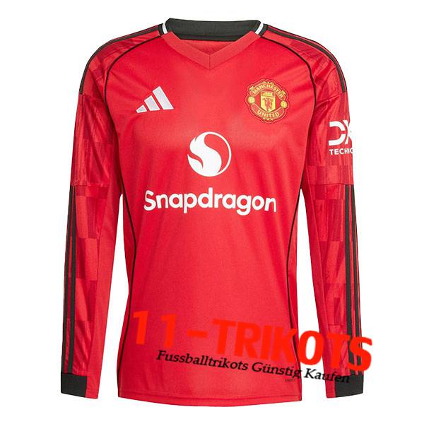 Neues Manchester United Langarms Heimtrikot 2025/2026