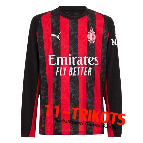 Neues AC Milan Langarms Heimtrikot 2025/2026