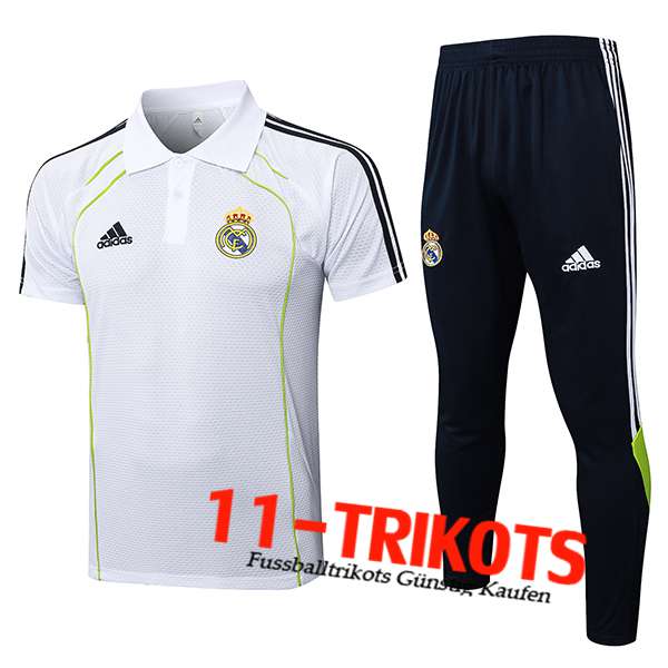 Real Madrid Poloshirt Weiß/Grün 2025/2026
