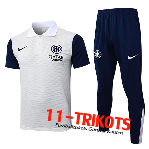 Inter Milan Poloshirt Weiß/Blau 2025/2026