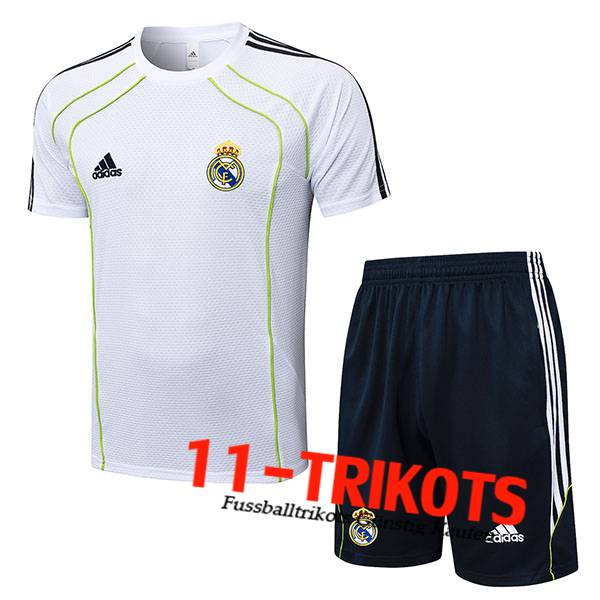 Real Madrid Trainingstrikot Weiß/Grün 2025/2026