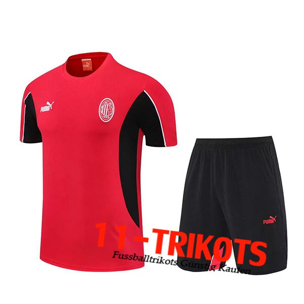 AC Milan Trainingstrikot Rot/Schwarz 2025/2026 -02