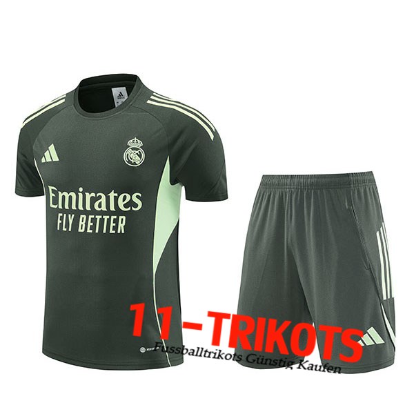 Real Madrid Trainingstrikot Grün 2025/2026