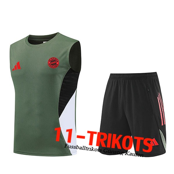 Bayern Munchen Trainings-Tanktops Grün/Rot/Schwarz/Weiß 2025/2026