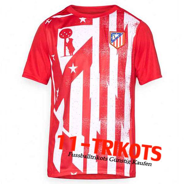 Atletico Madrid Trainingstrikot Rot/Weiß 2025/2026