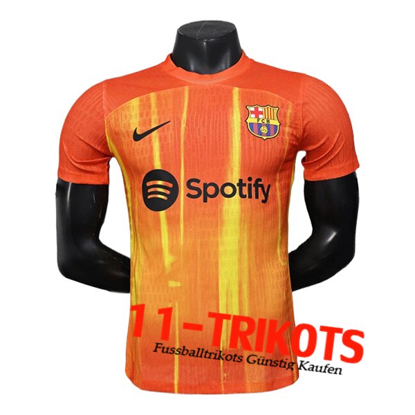 FC Barcelona Trainingstrikot Orange/Gelb 2025/2026 -02